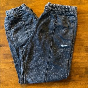 Nike black acid wash sweatpants